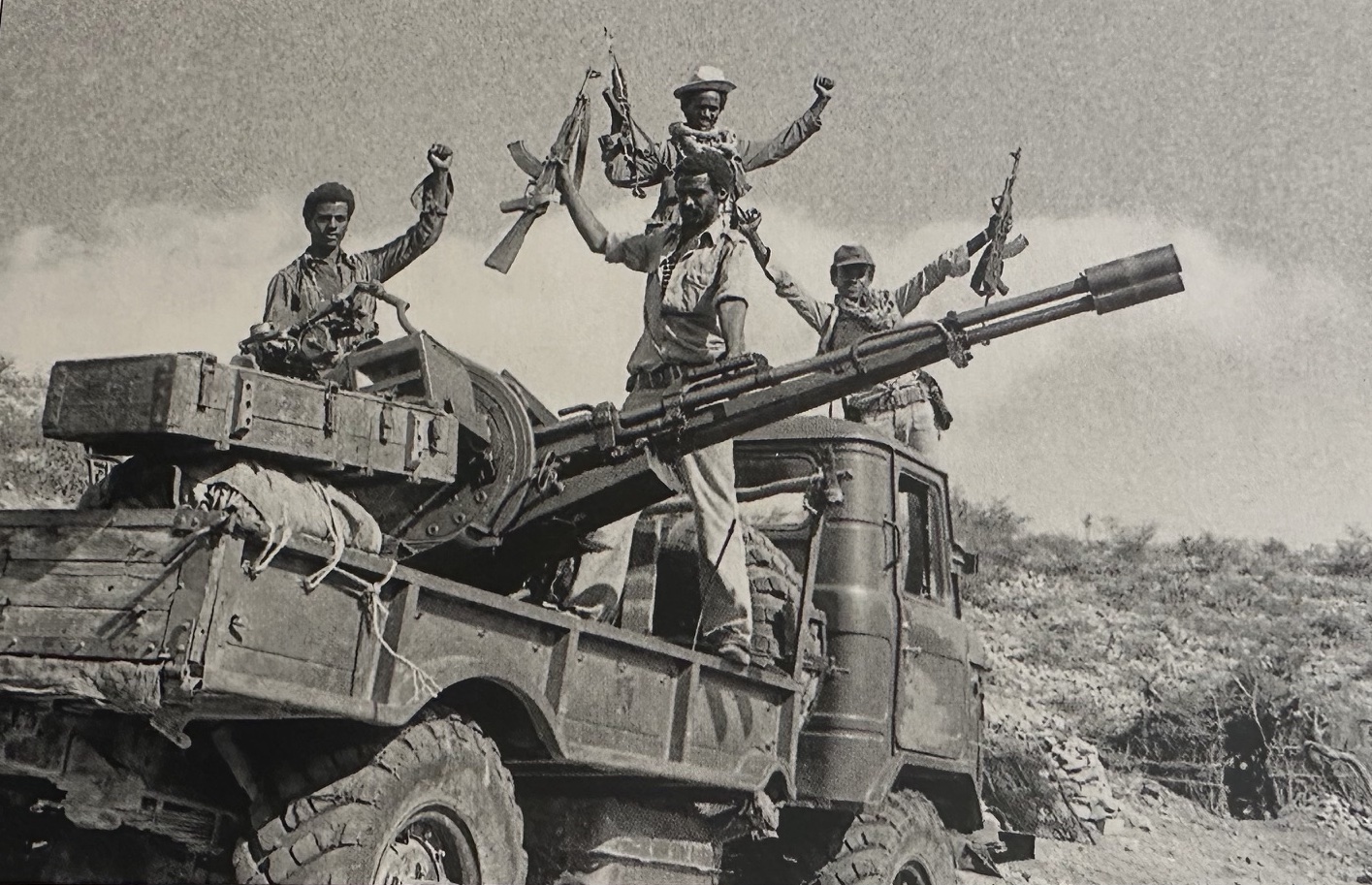 Combattenti eritrei durante la guerra d’indipendenza.