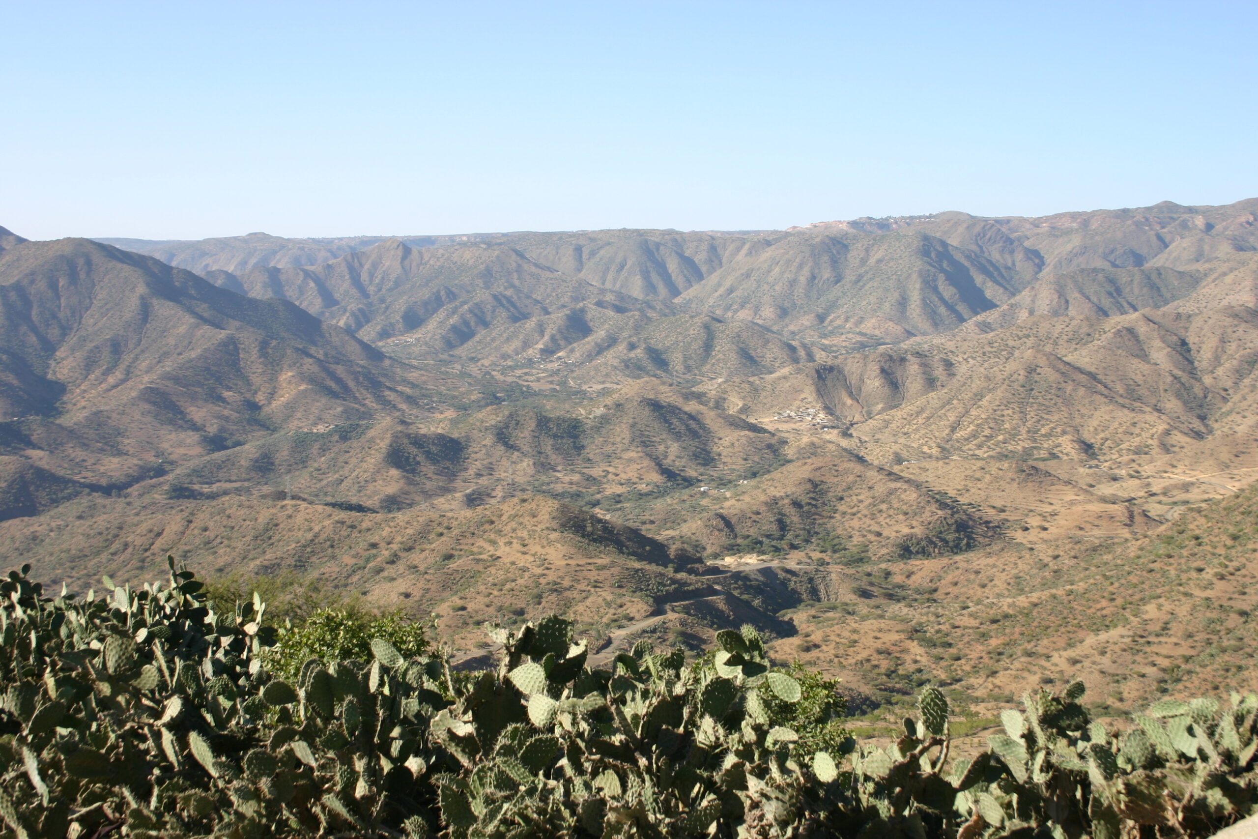 Eritrea, vista dall'altopiano 